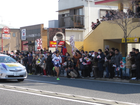 箱根駅伝の応援!