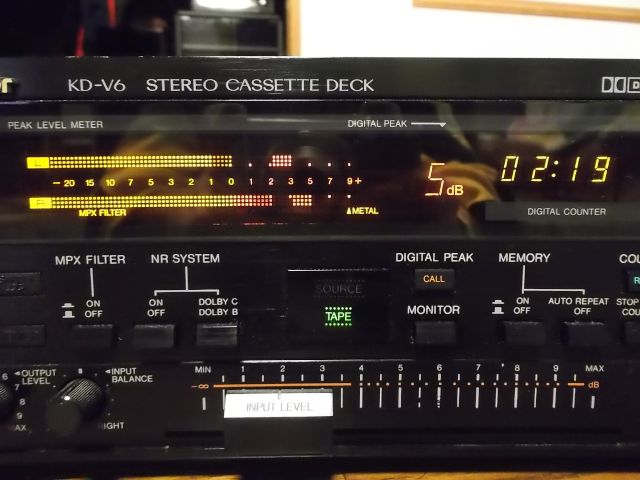 動作品】Victor・KD- V6／カセットデッキ（カセットテープ付き