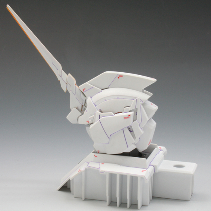 1/48 ユニコーンガンダム ヘッドディスプレイベース 簡単作例