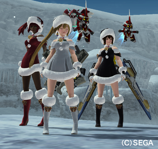 3人Xmas衣装