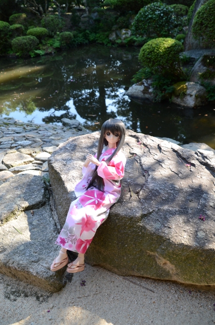 小隠里@庭園と浴衣