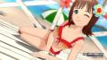 水着で2