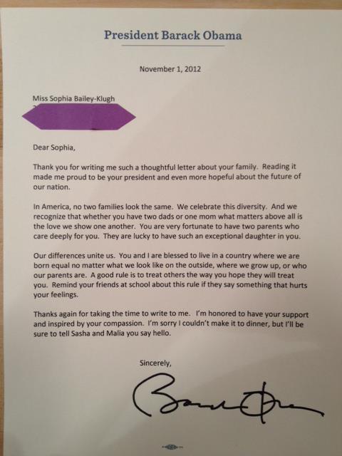 obama letter