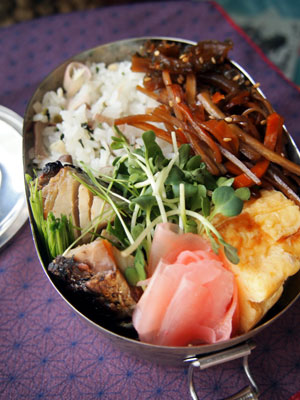 焼きしめ鯖のお弁当