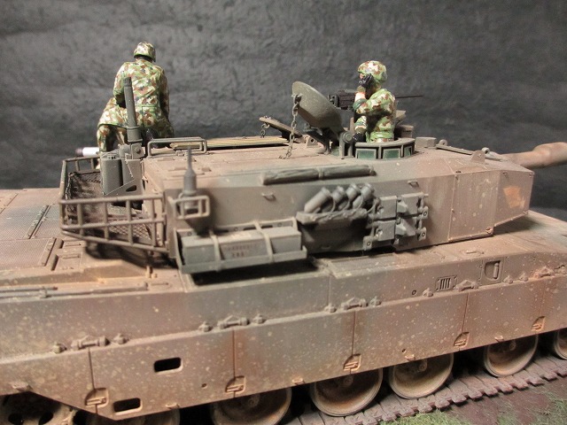 タミヤ1/35 90式戦車 砲弾搭載セット ジオラマ 第73戦車連隊第1中隊