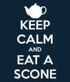 keep calm and eat a scone
