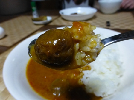 ぶどう園の葡萄カレー5