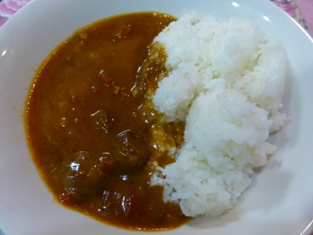 ぶどう園の葡萄カレー4