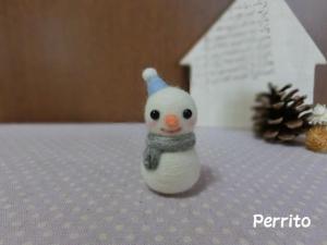 雪だるまブルー