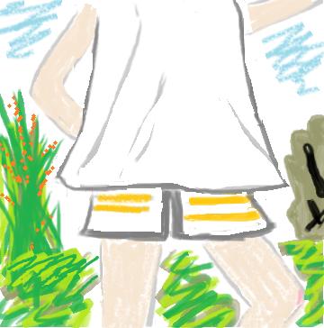 なまえ短パンりお色付き