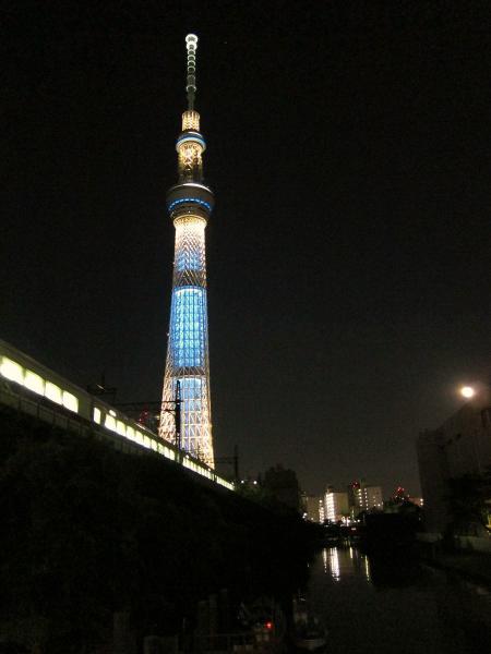 東京スカイツリー・ライトアップ2〔フリー写真〕