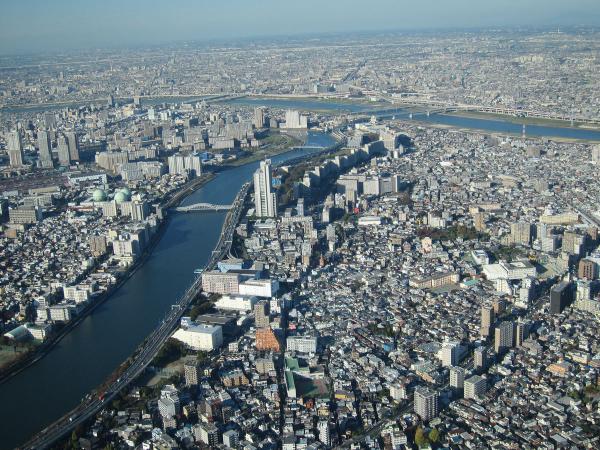 東京スカイツリー・展望回廊から見た風景1〔フリー写真〕