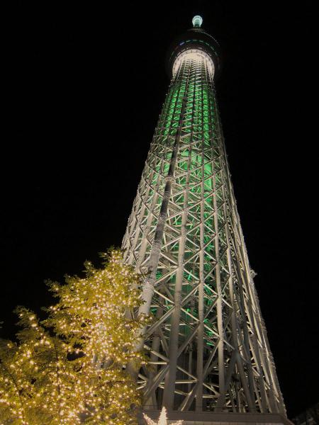 東京スカイツリー・ライトアップ14〔フリー写真〕