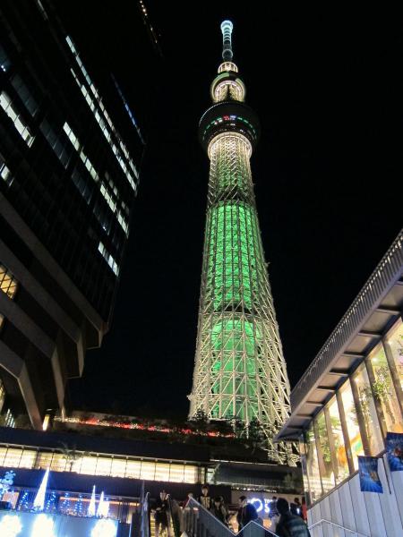 東京スカイツリー・ライトアップ15〔フリー写真〕