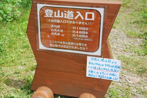 小屋案内看板