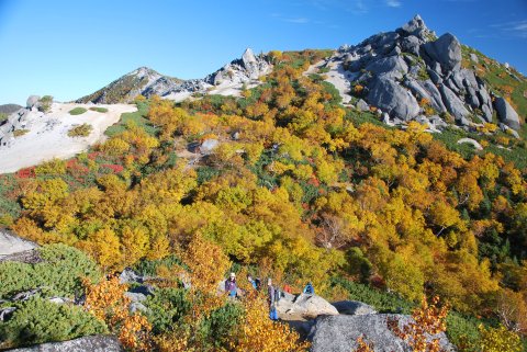 観音岳と薬師岳