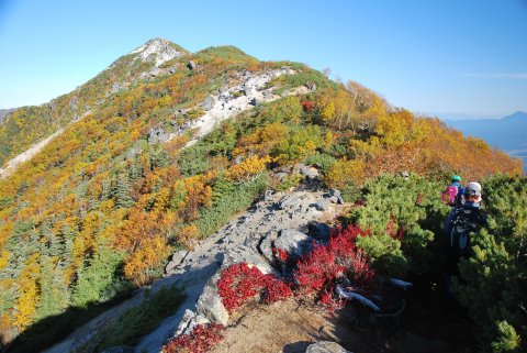 観音岳への尾根道