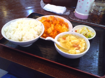 エビとイカのチリソース