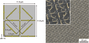 Uniaxial isotropic three-dimensional metamaterial
