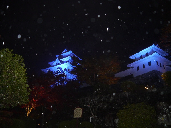 雪の八幡城
