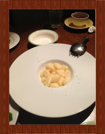チーズのニョッキ