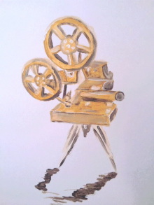 “JACKPOT DAYS” all performed by Billy.-アメブロ 映写機 油絵.jpg