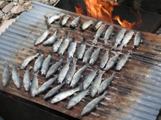 川魚 塩焼き