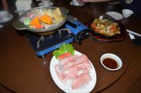 清境儷景豪斯登堡の酸菜白肉鍋と豚シャブシャブ肉