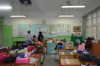教壇側から見た台湾小学校の教室