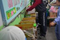 保護者から提供されたジュースの分配