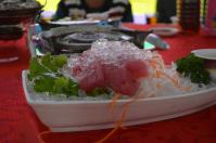 婚約式の宴会料理マグロ刺身1209