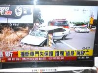 台東で防護策に突き刺さり運転手死亡2