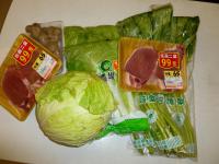 台風5号に備えて特売野菜購入