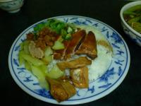 香港富記烤鴨の油鶏飯