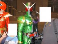 仮面ライダーWと記念ショット