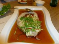 高雄深海釣客餐廳の清蒸魚1227