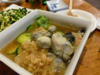 三重の日式料理屋の澎湖産カキニンニク冷製0105