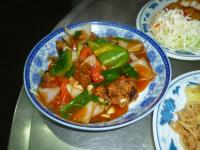 台南の糖醋炸排骨(骨付き酢豚)