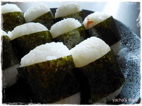 20121227かつお海苔でおにぎり