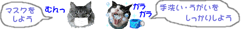がらがら猫うがいアニメ