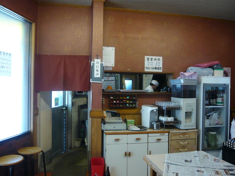 店内から調理場