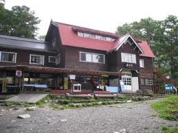 白馬大雪渓の登山口 猿倉山荘 1250m