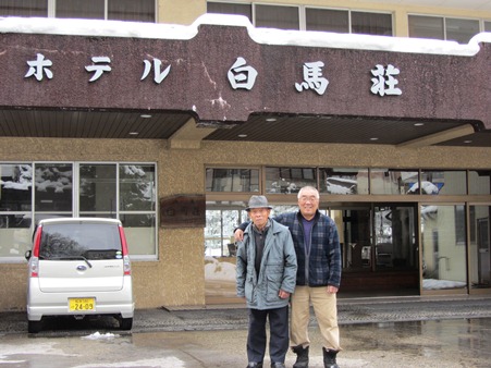 姫川温泉にて