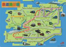 JR九州管内の路線図