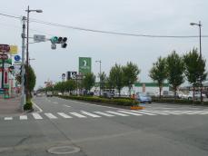 上津バイパス付近