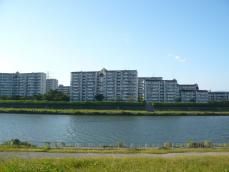 川の向こうは吹田市になります