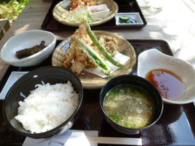 まいたけの天ぷら定食
