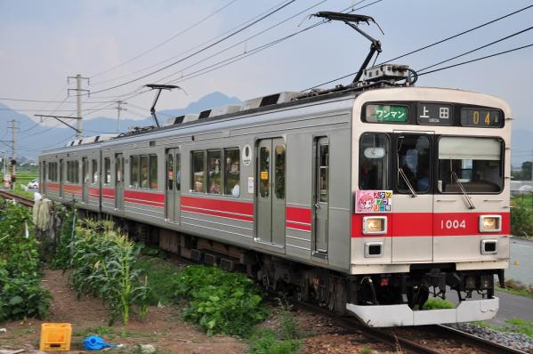 2012年7月28日 上田電鉄別所線 神畑~寺下 1000系1004F