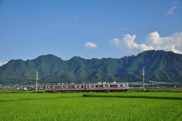 2012年8月5日 上田電鉄別所線 舞田~八木沢 1000系1001F