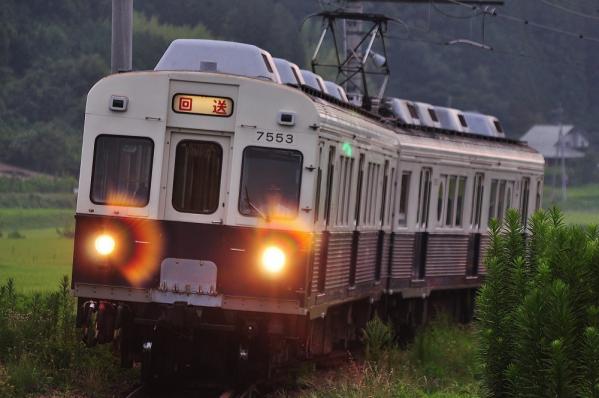 2012年8月12日 上田電鉄別所線 八木沢~別所温泉 7200系7253F